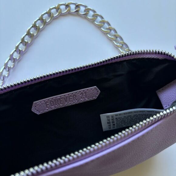 Forever 21 Y2K Purple / Lavender Faux Leather Purse - Picture 3 of 6